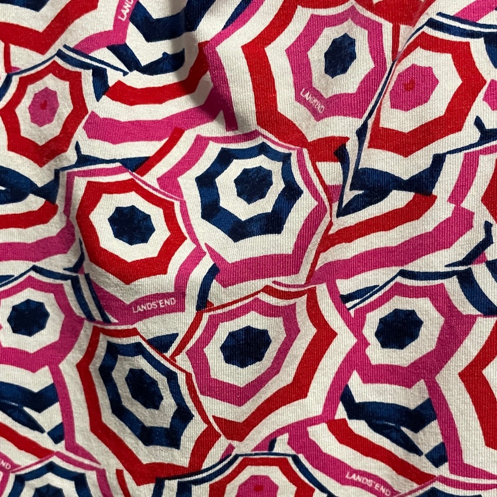 Lands' End Red, Pink, Blue and White Umbrellas Dress - Picture 4 of 5